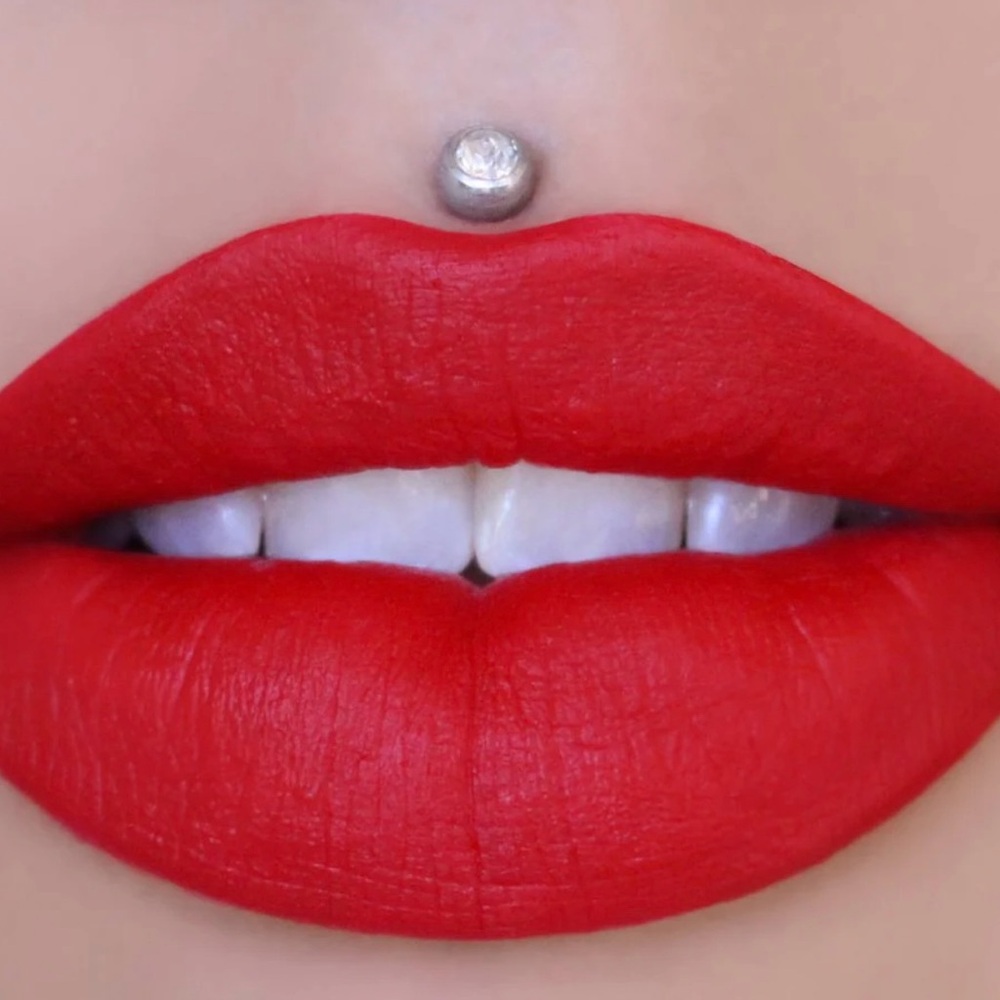 Vibrant RedrumVelour Lipstick